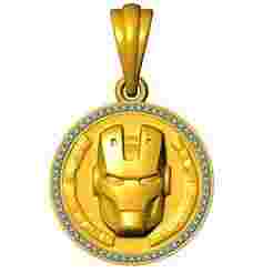 “25mm Iran Man Face Pendant STL – 3D Model for Jewelry Casting”