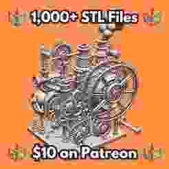 28mm Industrial Machine Gears Pipes Steam Exhaust MineeForm FDM 3D Print STL File