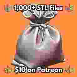28mm Sack Burlap Tie Knot Drawstring Pouch MineeForm FDM 3D Print STL File