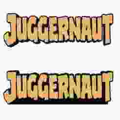 2x JUGGERNAUT V2 Logo Display by MANIACMANCAVE3D
