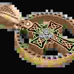 3D Printable Celtic Cross Medallion