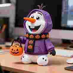 3D Printable Olaf Halloween Chibi Figure