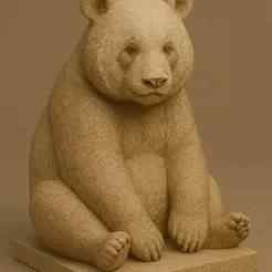 3D Sculpture of a Panda