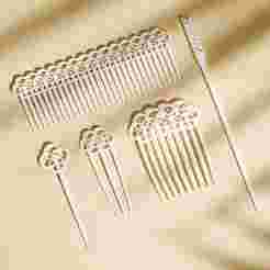 3d Stl Files for Hair Sticks, Hair Accessory Clear Resin Hair Clip, Hair Styling Clips Bundle, Digital 3d Stl Print Files