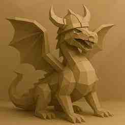 3D Viking Dragon Sculpture