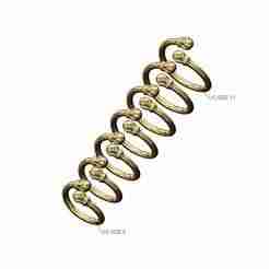 6 carved claw bead ends bypass band US sizes 5to11 3D print model