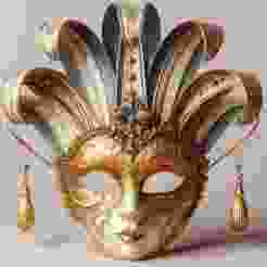 620 Venetian Carnival Mask Color 3D Model, magic, dragon, serpent, mask, gnome, gorgon, venetian carnival, wild, fox, monster, cat, fair, witch, werewolf, horror, beast, snake, troll, skeleton dance