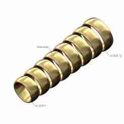 8mm wide comfort fit rounded wedding band US sizes 5to12 3D print model