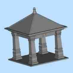 91 Outdoor Viewing Pavilion Garden Sunshine Pavilion Outdoor Landscape Pavilion Miniature Scene Model