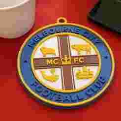 A-League melbourne city fc keychain badge color printable and renderable