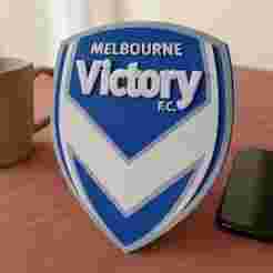 A-League melbourne victory keychain badge color printable and renderable