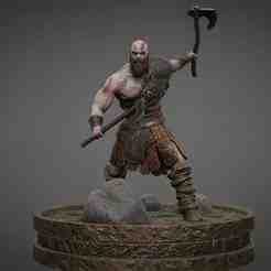 A Viking with two axes