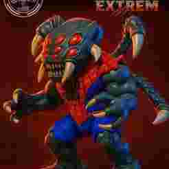 ACTION FIGURE EXTREME MONSTERS SHARK SPIDER-MAN MUTAN T-REX