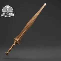 Alabaster Lord's Sword Elden Ring Life Size Prop STL