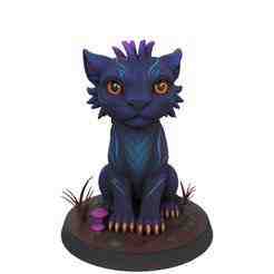 Alien Panther Cub – Fantasy Tyranid Style Creature | 3D Printable Model