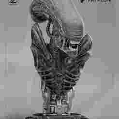 ALIEN XENOMORPH BUST 3D PRINT