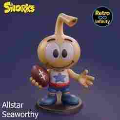 Allstar Seaworthy - Snorks 3D figure Retro Infinity style (100mm) | vinyl collectible