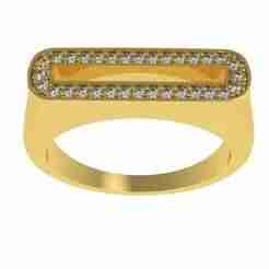 Alphabet O Diamond Ring