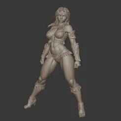 Amazonian Warrior – Legendary Female Fighter 3D Print Model