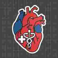 Anatomy Heart Keychain ❤️ - Grey's Anatomy Fan Art 3D Print Model