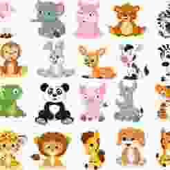 animal keychain pack