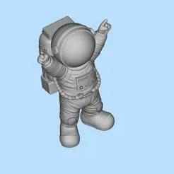 Anime Astronaut Ornament 01 Scene Model