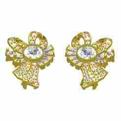 Antique Bow Style Art Deco Earring