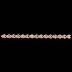 Antique Designer Green Diamond Tennis Bracelet