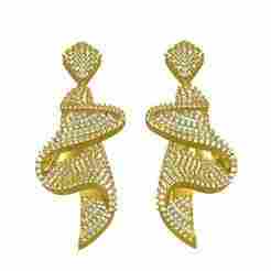 Antique Wave Dangle Drop Earring