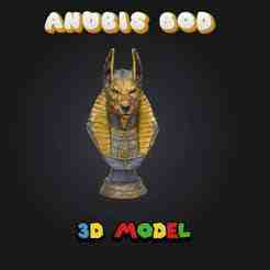 anubis god bust