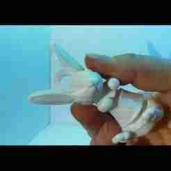 Articulated Bunny Keychain
