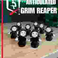☠️🌙 Articulated Grim Reaper — A Chibi Collector of Spooks