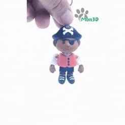 ARTICULATED LITTLE PIRATE CUTE KEYCHAIN BY MON3D, CUTE, HAPPY HALLOWEEN, HALLOWEEN, PUMPKIN, GIFT, KEYCHAIN, ARTICULATED TOYS, HOLIDAY DECOR, UNIQUE HOLIDAY GIFT