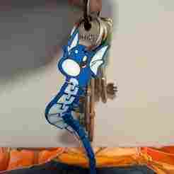 Articulated/Flexi Dratini keychain