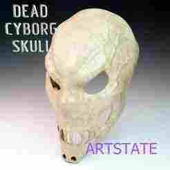 ARTSTATE Dead Cyborg Skull