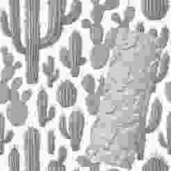 Assorted Cacti | Organic Embossed Pattern Roller for Clay | Cacti 3D Print Design | Horizontally + Vertically Tileable