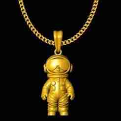 astronaut charm 20mm