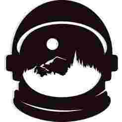 astronaut helmet reflecting an alien planet 2 - 2D/3D Wall Art STL+SVG For CNC Router, Plasma, Waterjet, Laser & 3D Printer