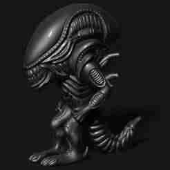 Baby bobble head xenomorph
