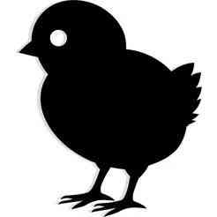 baby chick standing 2 - 2D/3D Wall Art STL+SVG For CNC Router, Plasma, Waterjet, Laser & 3D Printer