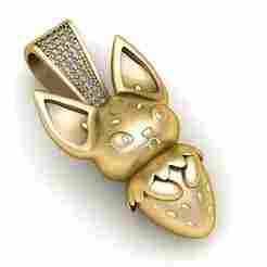 BABY MOUSE GOLD PENDANT   3d printable model