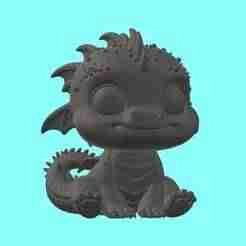 Baby Night Fury Dragon STL – Cute Toothless Inspired 3D Printable Model | Collectible Figurine & Gift