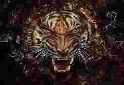 badass tiger lithopane