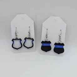 Badge Earrings
