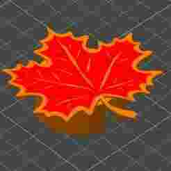 Badge Reel- Large Autumn Leaf
