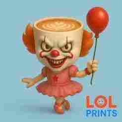 Ballerina Capuccina x Pennywise- Halloween Special - Cartoon 3D Printable Character