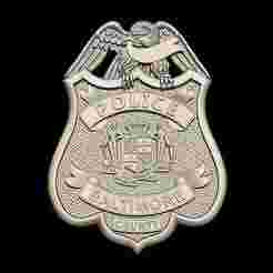 Baltimore Police Badge 3D STL for CNC