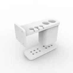 Bathroom Toothbrush Holder Family 3D
