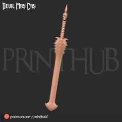 Baul Sword from devil may cry anime 2007 for cosplay stl