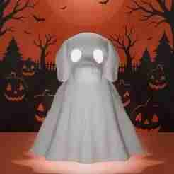 Beagle-o-lantern (Slim Version) : Dog Ghost Lamp